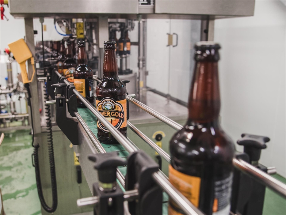 gower brewery production line for welsh award winning ale gower gold