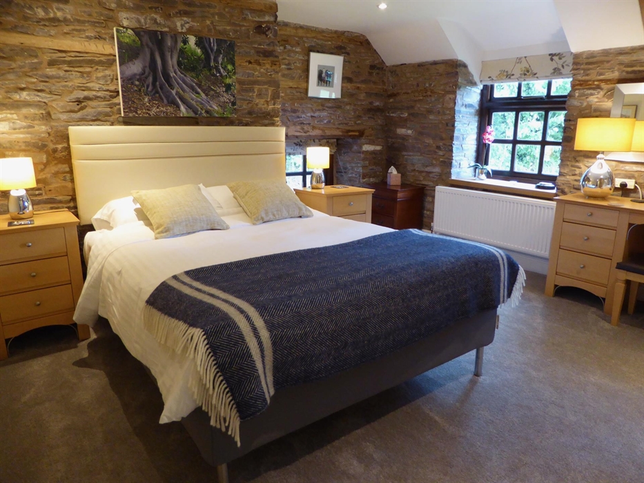 The Farmhouse at Hilltops Brecon Holiday Cottages has a King en-suite together with a Twin bedroom and separate shower room