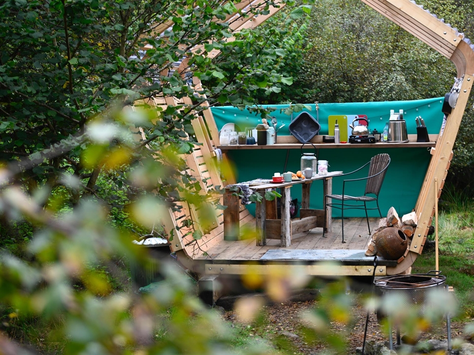 The Pentagon - your dining area with pizza oven
