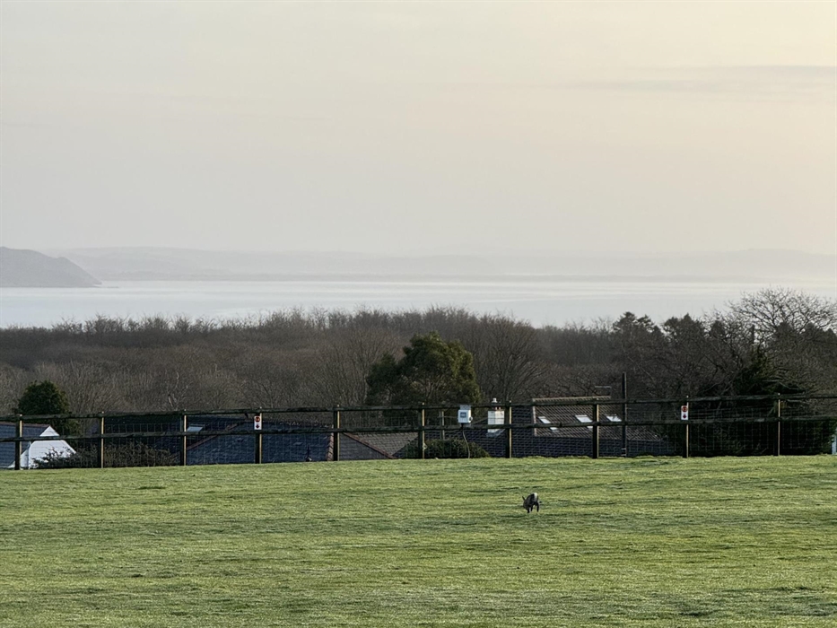 A winters view from our camping field.
