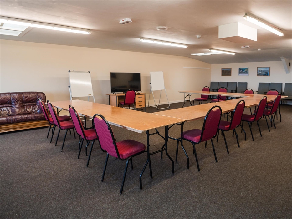 We have a conference room that is fully adaptable for all training needs and breakout zone. We have full WiFi access to the internet for presentations