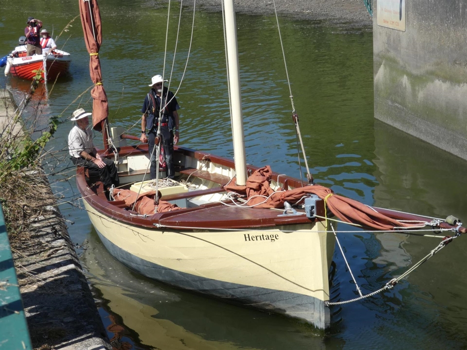 Heritage is a replica Tenby Lugger. These were used as Fishing Boats in the Tenby area during the late 19th and early 20th century.