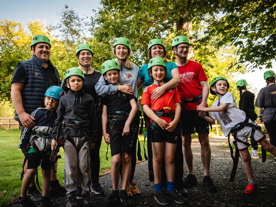 The high ropes course is fun for everyone!