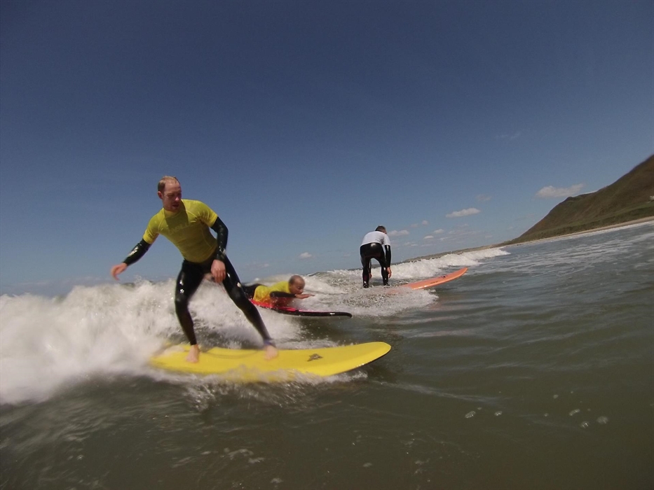 Surfing Rhossili