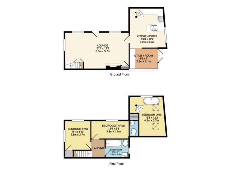 Spacious Holiday cottage North Wales Coast 3 bedrooms 6 beds, fabulous kitchen, cottage garden, dog friendly