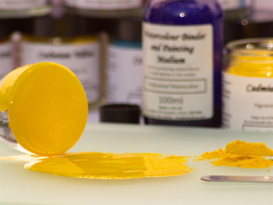 A J Ludlow Colours Watercolour Painting Café forms part of a working artist’s studio and watercolour paint making workshop.