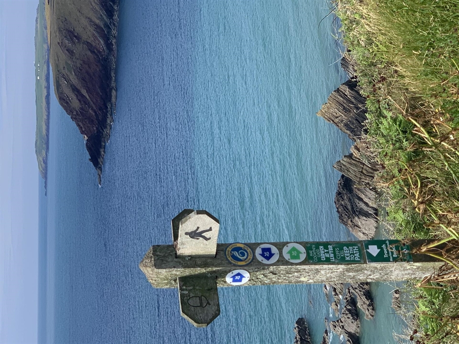 Coast path passes our door!