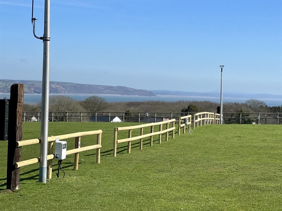 The view from our camping field.