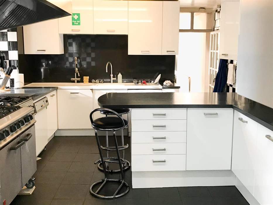Our kitchen is only for commercial use, with the exception of whole hostel self-catering groups can use our lovely kitchen.  It has large commercial o