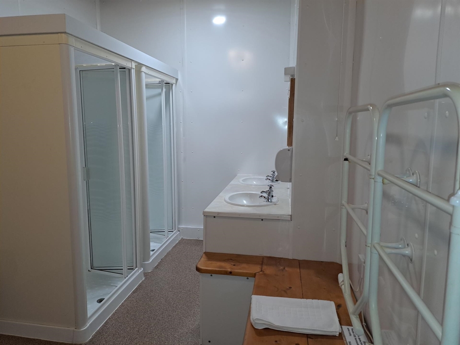 Shower room. Separate male & female shower rooms and separate toilets, including 1 disabled toilet.