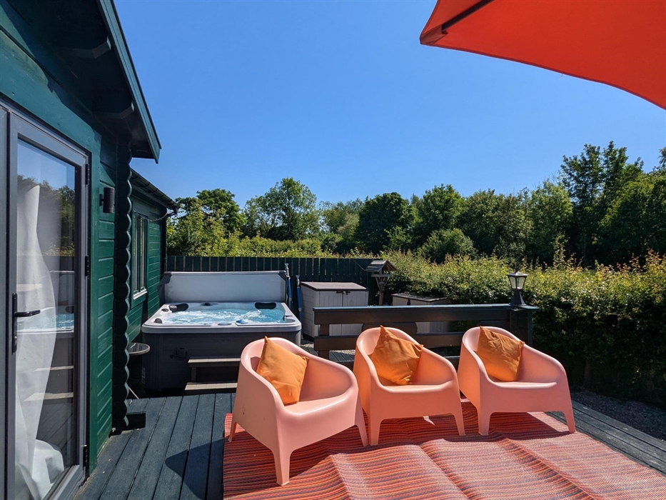 Mam cabin outside seating area