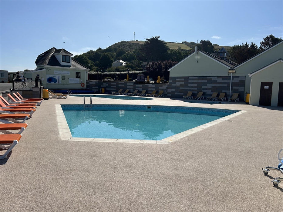 The pool was refurbished in 2025