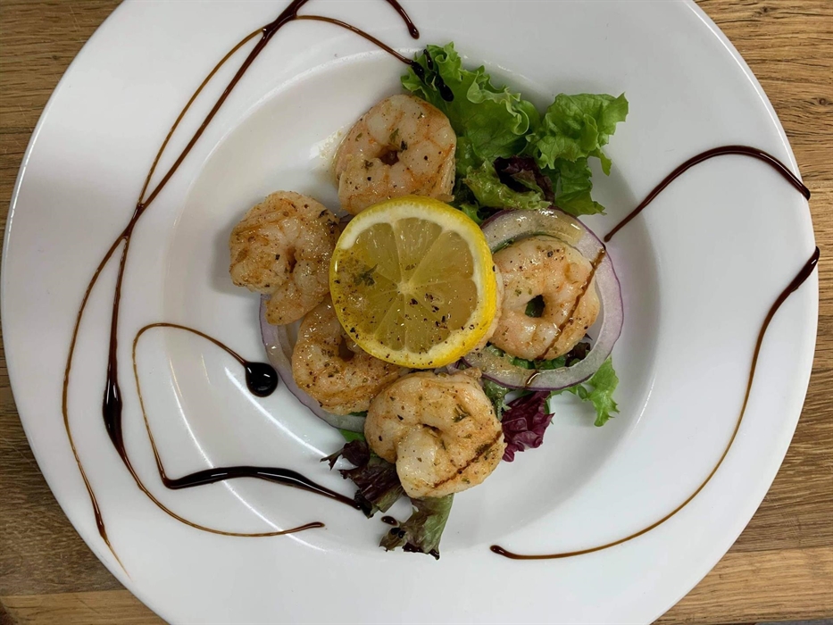 Delicious chef prepared food