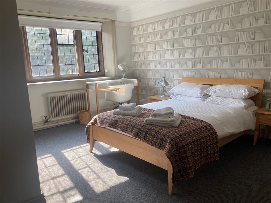 One of the 26 bedrooms at Gladstone's Library