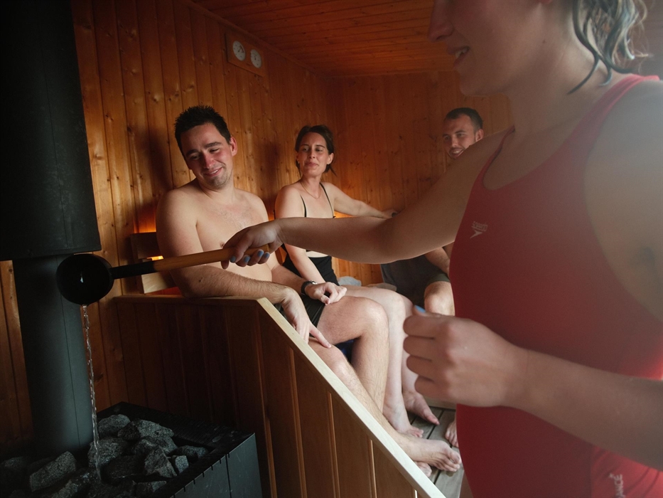 After a dip in the sea putting some water on the rocks is a must