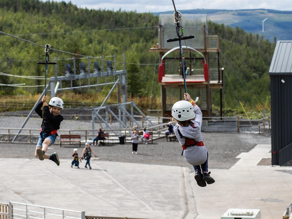 Little ones taking on Tower Flyer