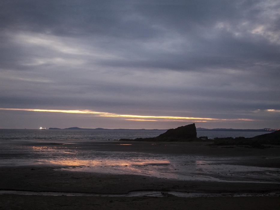 Dusk at Broad Haven Beach