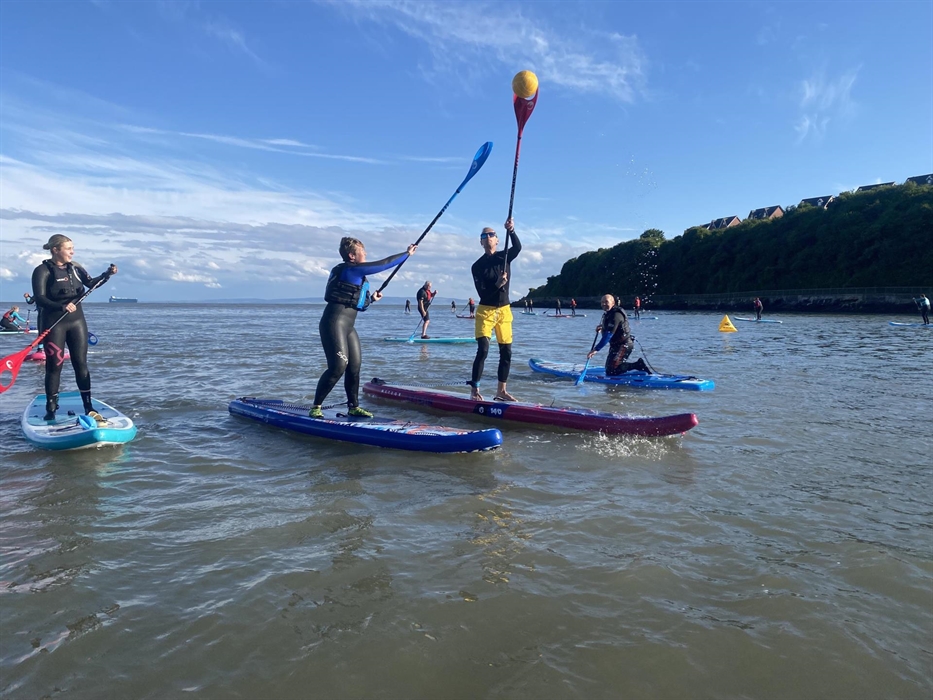 SUP Polo fun at Jackson's Bay.
