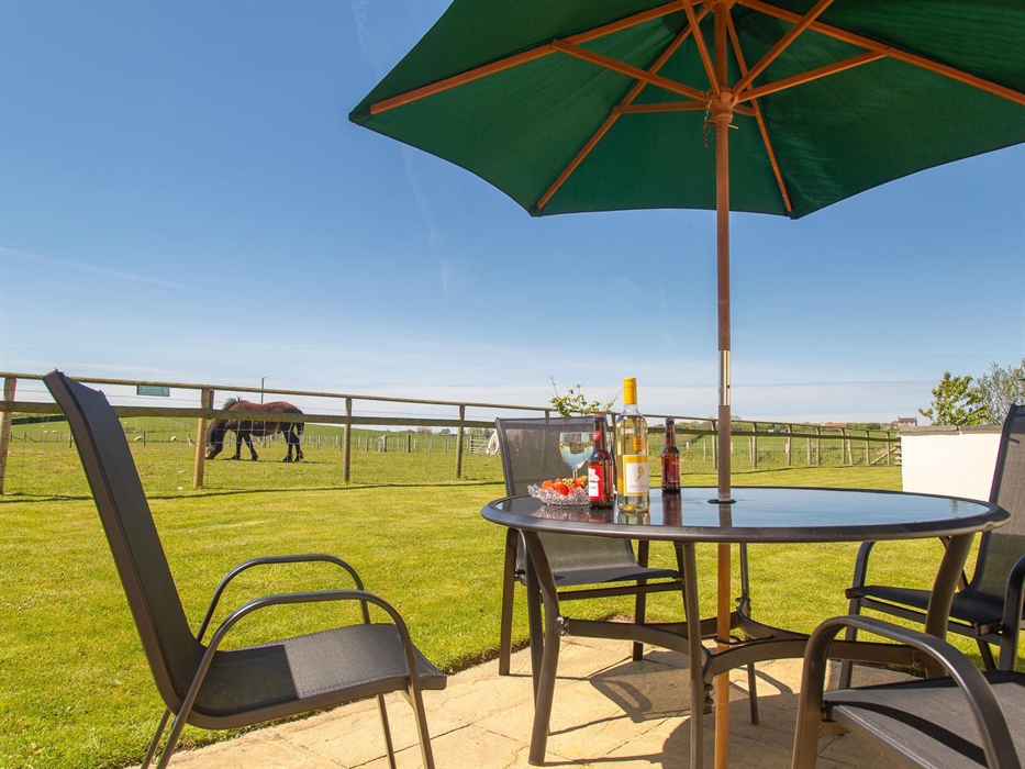 Enjoy the Anglesey sunshine on your patio