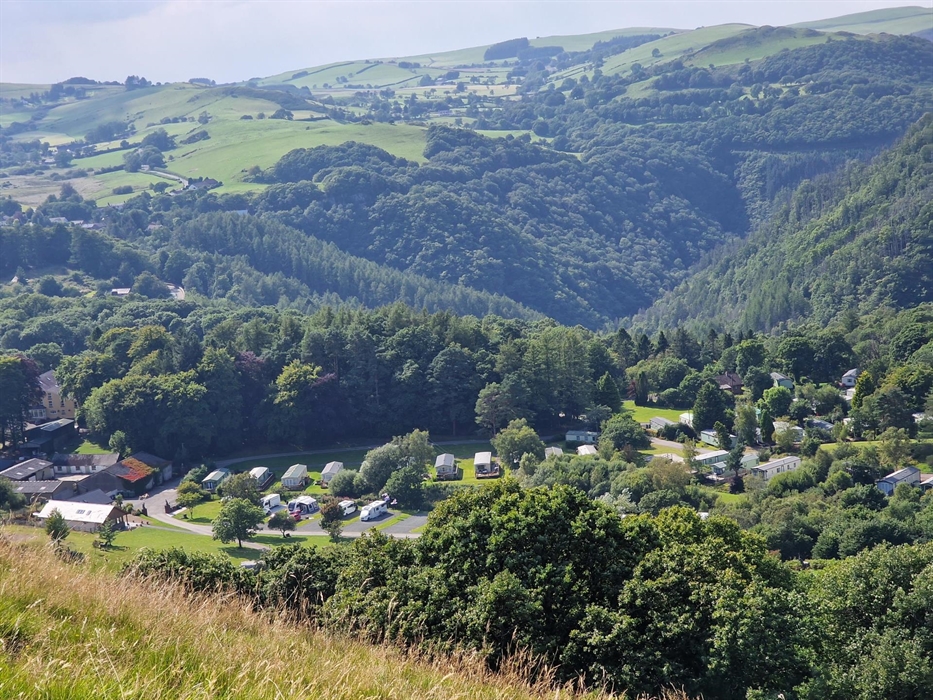 view from mountain overlooking park