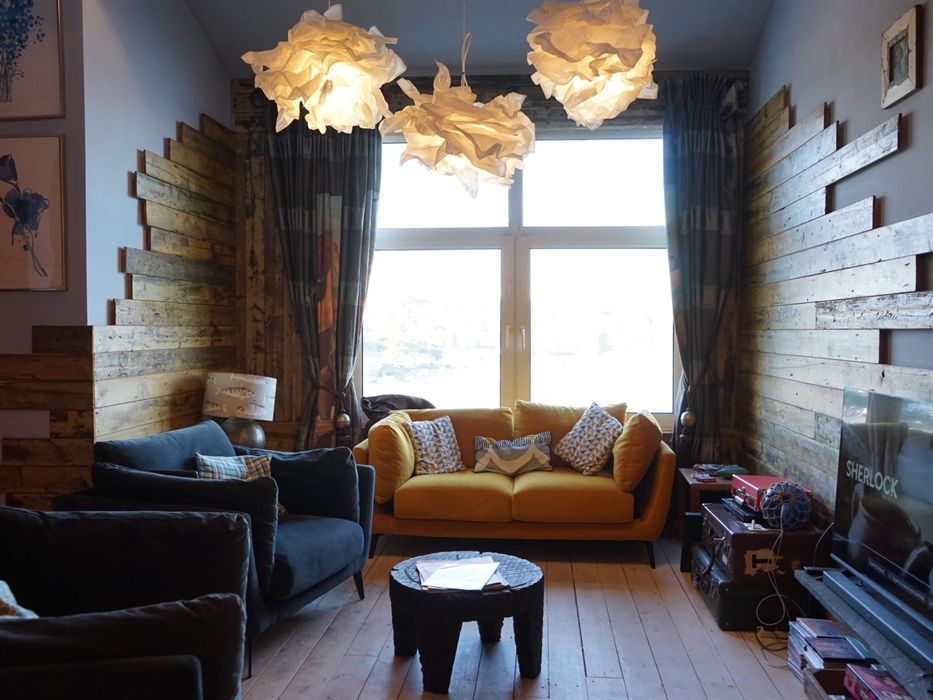 The living room (mezzanine not in shot)