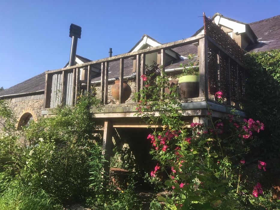 Suntrap balcony with mountain views