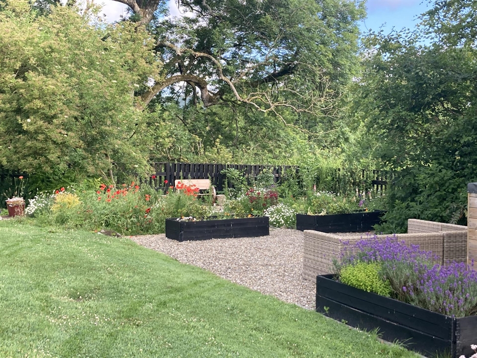 Recently given a make-over, the garden is off of the patio and completely private