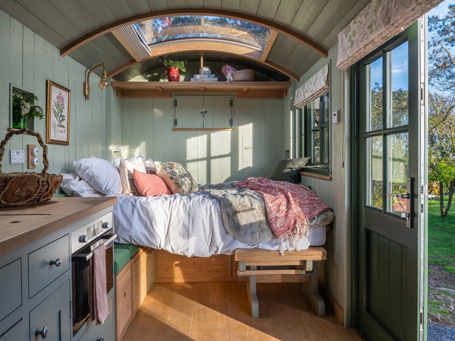 The Sleeping Area in The Shepherd's Hut