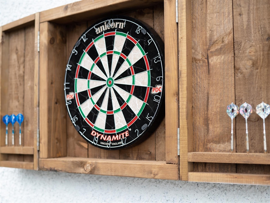 Dart Board, Ping Pong, Garden Jenga and Badmington