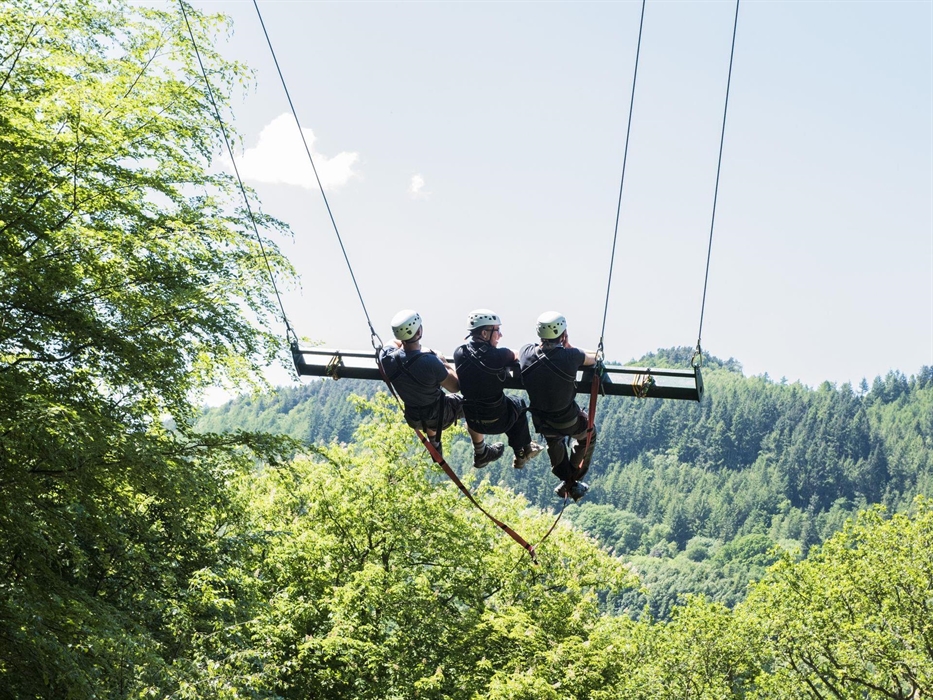 Fly across the sky on Europe's highest giant swing