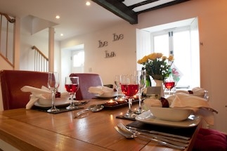 Table is laid for every arrival at Tintern Abbey Cottage
