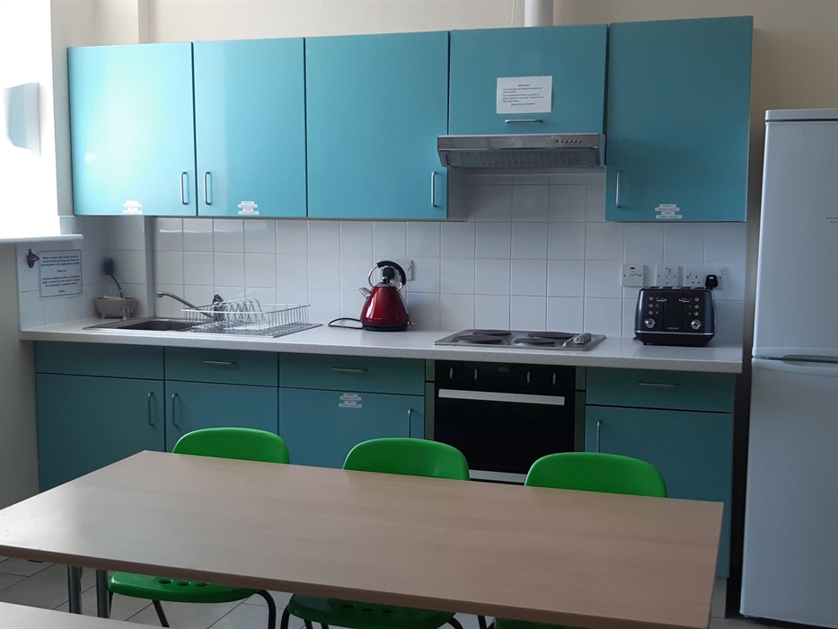 The Llety shared kitchen