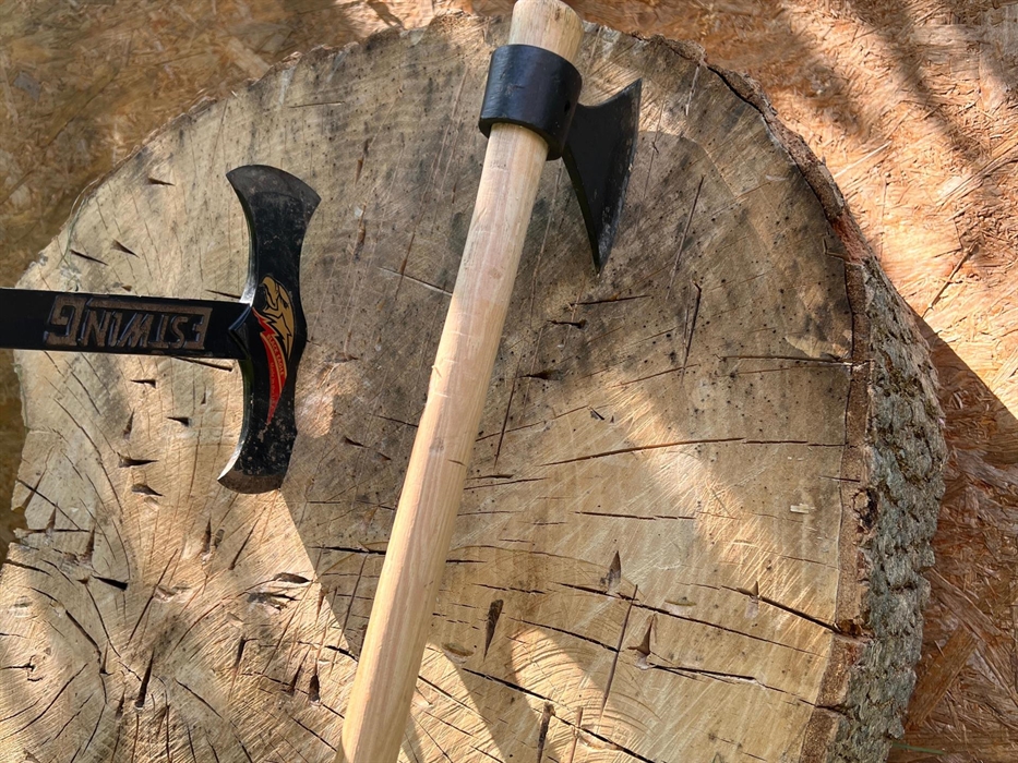 Axe and archery sessions in West Wales. But easily transposed to a location near you if available.