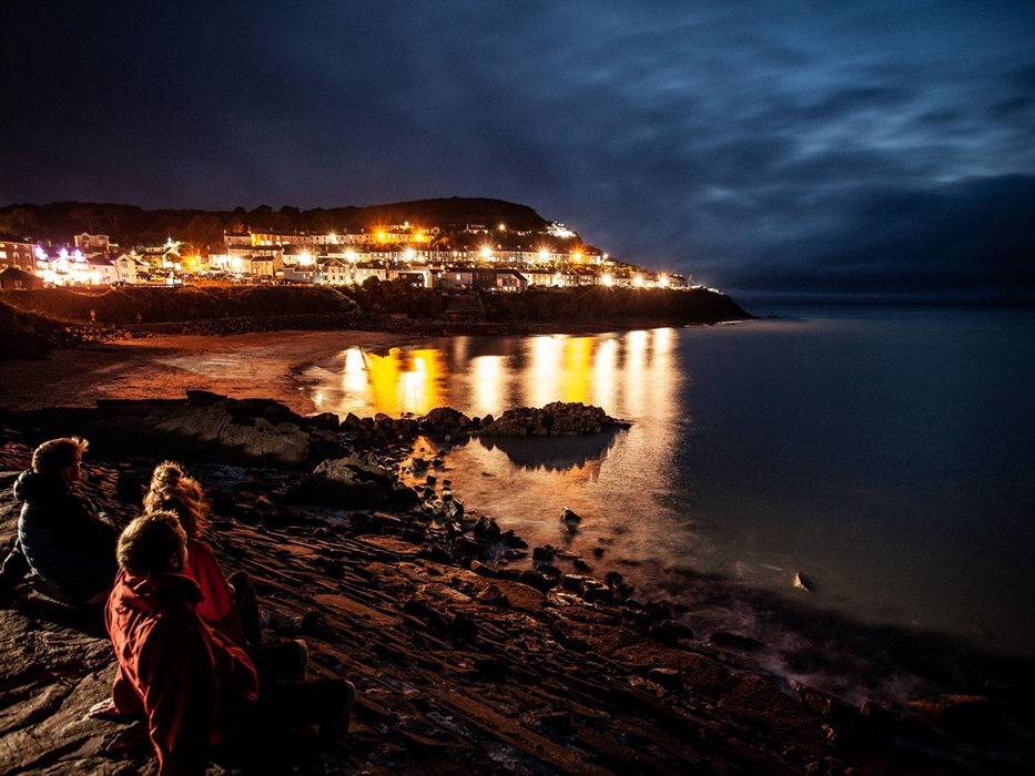 New Quay at night