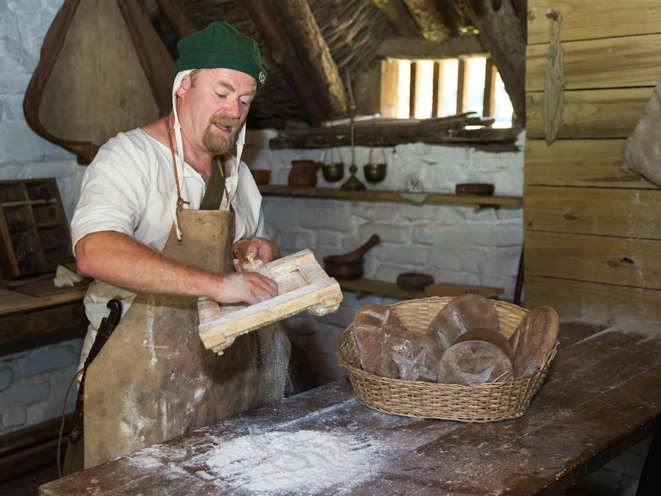 The Village Baker hard at work.
