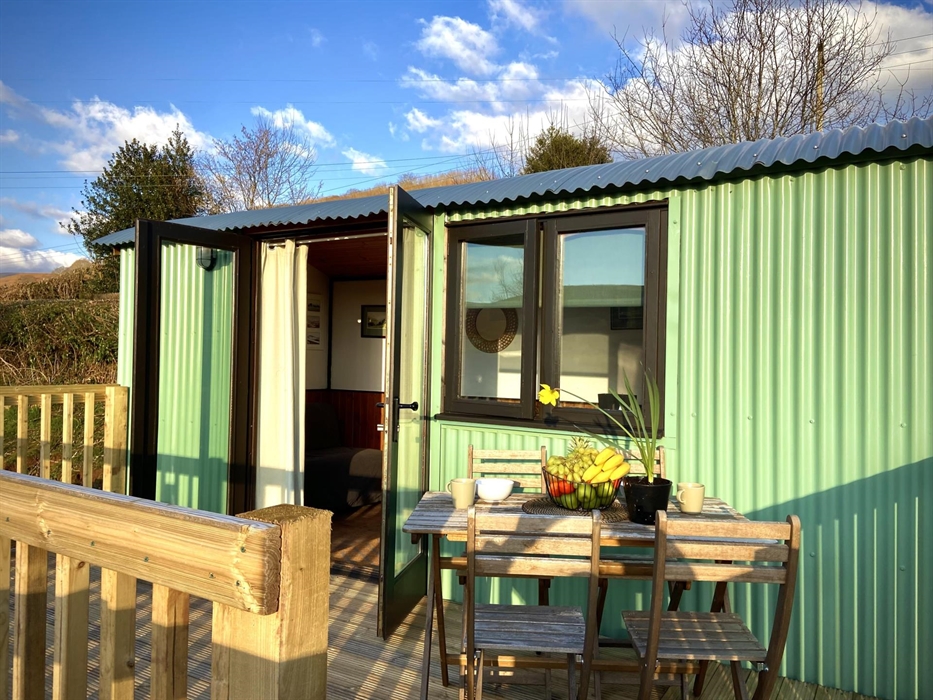 glamping with mountain views in the Brecon Beacons, Crickhowell