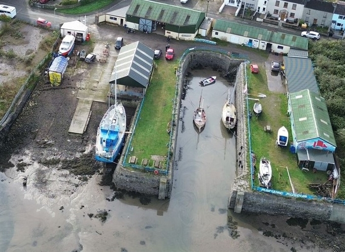 West Wales Maritime Museum from above