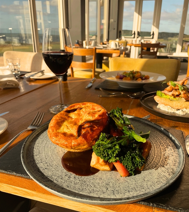 Food from the Carreg Restaurant Menu