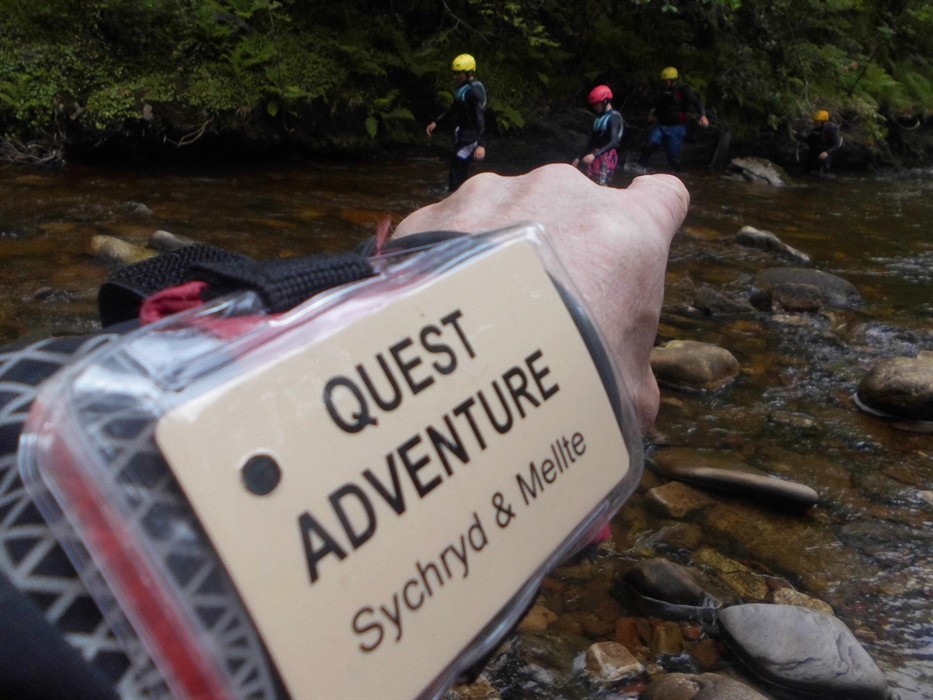 Gorge Scrambling and Gorge Walking in the Brecon Beacons National Parks Waterfalls region. Flowing rivers, cascading waterfalls, stunning scenery, wil