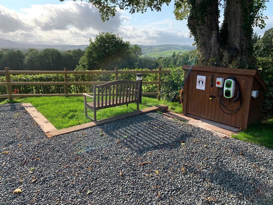 EV Electric Car Charger - Hilltops Brecon Cottages