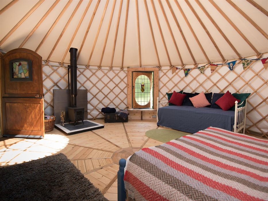 Bert the Yurt inside