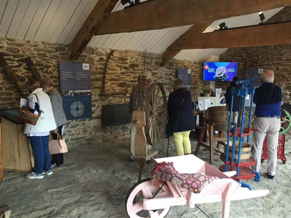 Visitors exploring the exhibition