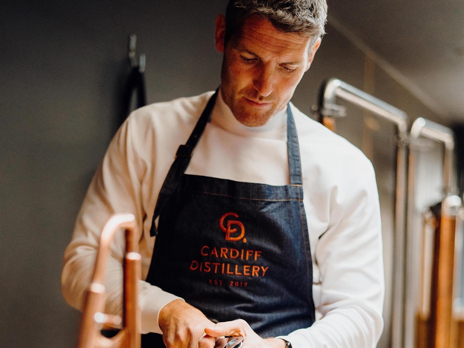 Cardiff Distillery Gin School Apron James Hook