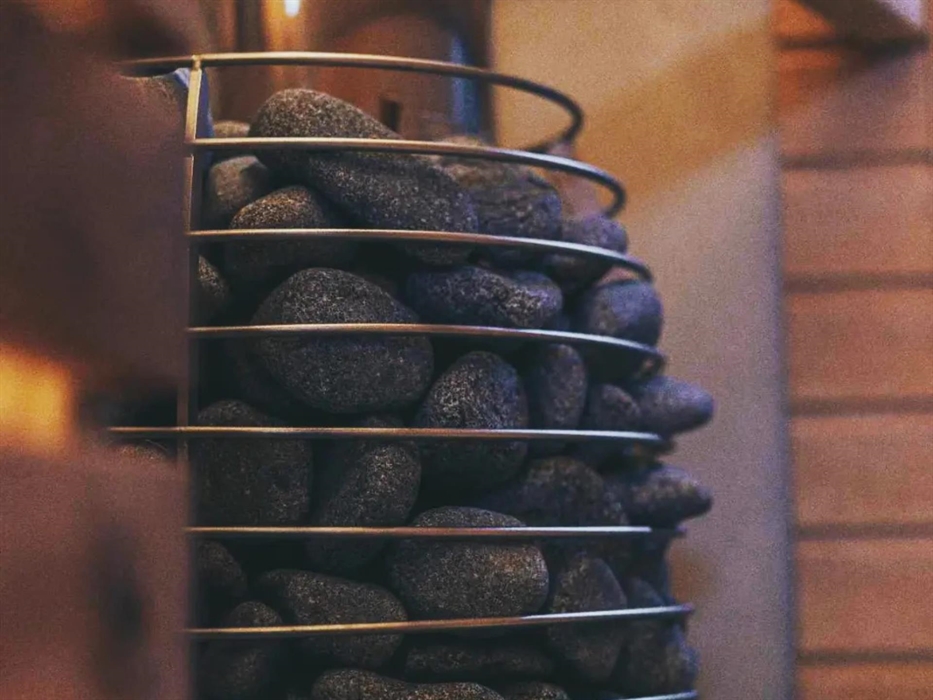 Discover serenity amid sauna rocks at Logi Saunas, where the soothing warmth emanates from meticulously arranged stones, creating a haven for relaxati