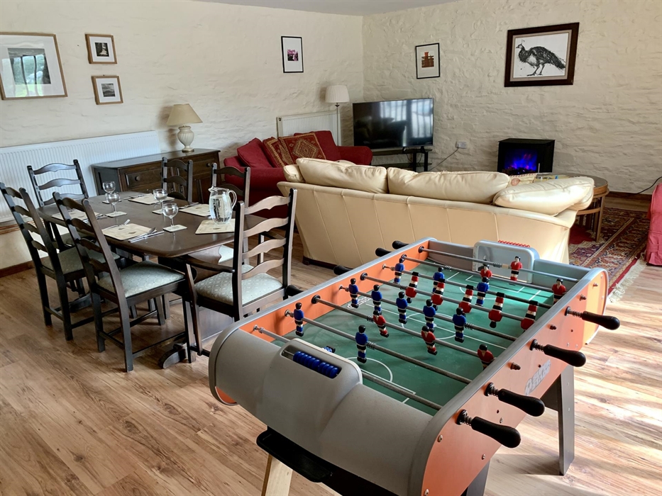 Spending time with the family, playing and relaxing