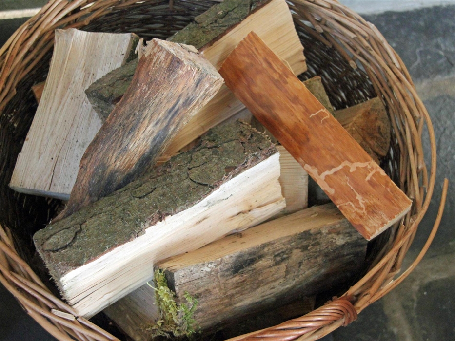 Log basket for log burner