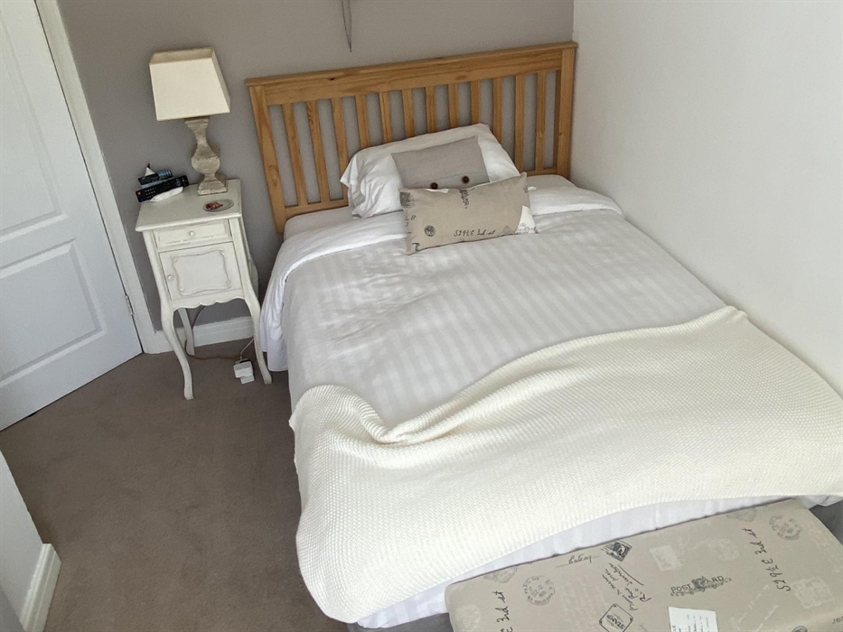Single en-suite room with small double bed