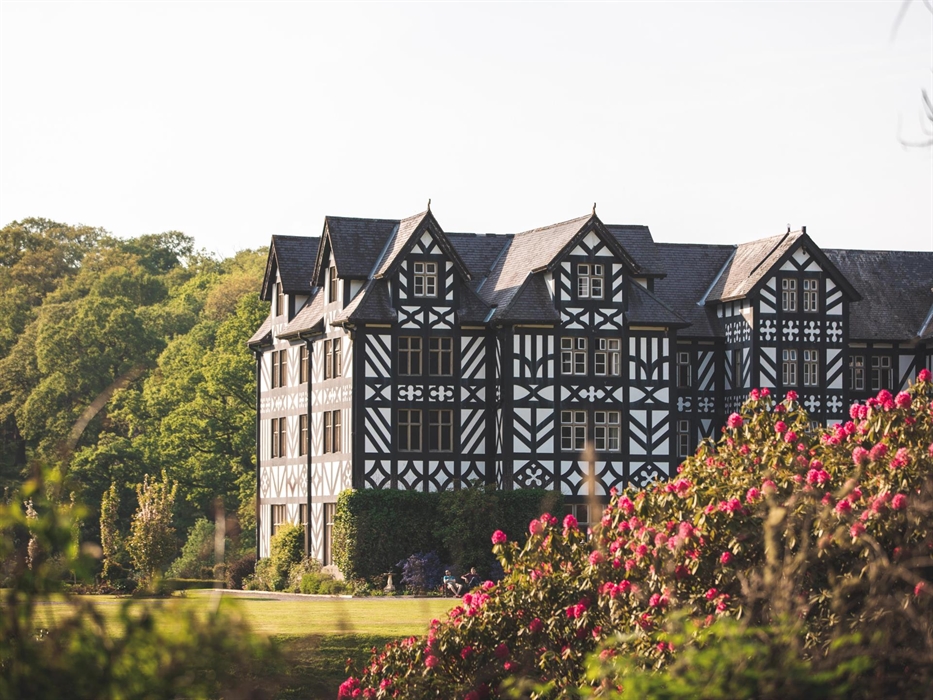 Gregynog Hall vew from Gardens