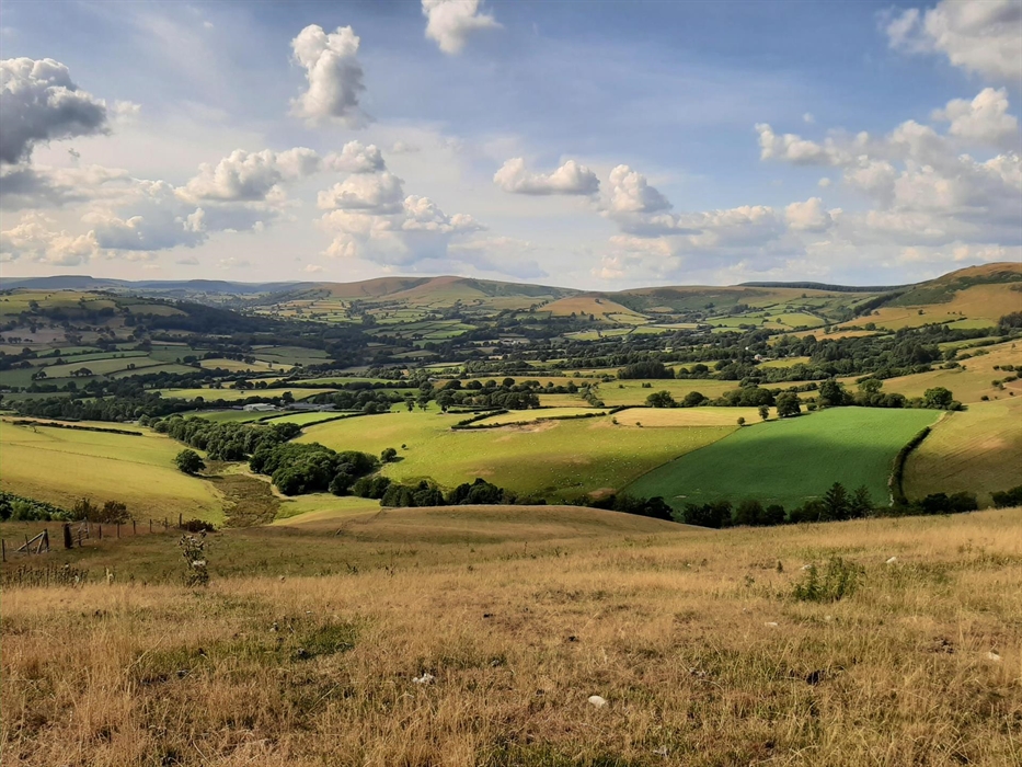 The Lon Farm is set in a valley 4 miles from the nearby town of Rhayader.