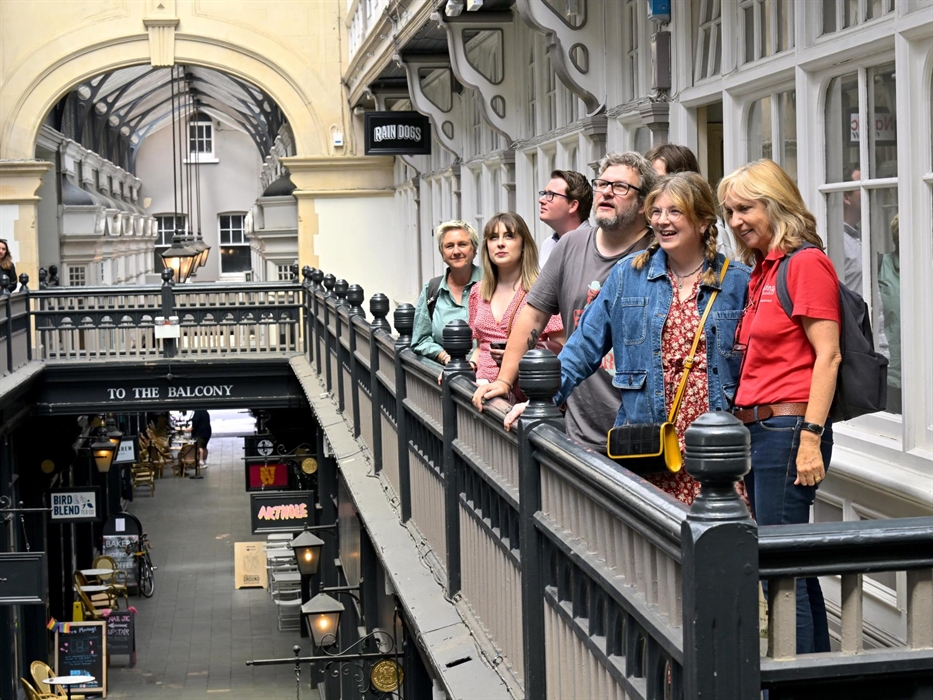 Explore the cosmopolitan food scene of Cardiff's beautiful arcades on a leisurely stroll around the city.